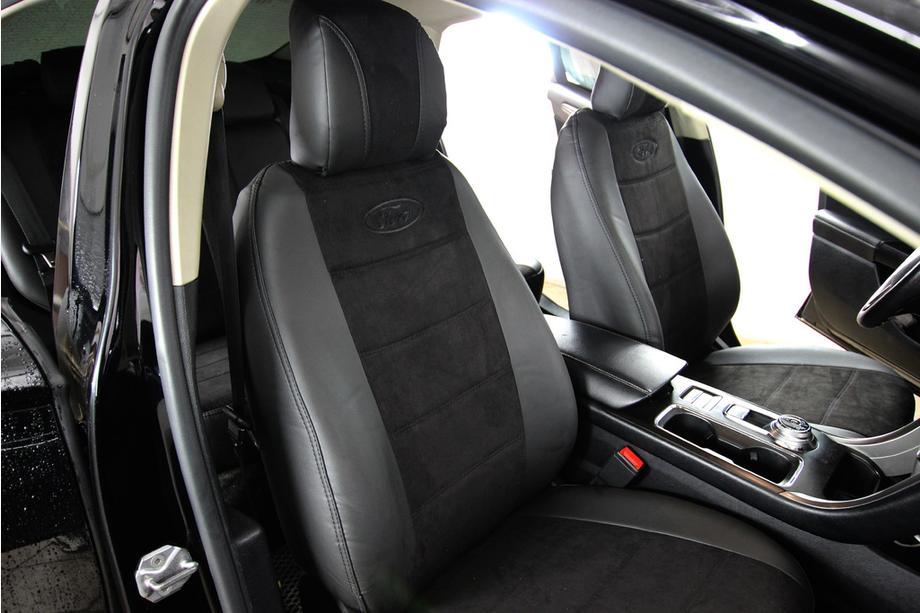 Ford Fusion 2012–2020 Istuinsuojasarja ekonahka+kangas+Alcantara Antara A001 (täysi sisustasarja) Kuva 7