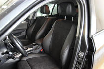 BMW X1 E84 2009–2015 Istuinsuojasarja ekonahka+kangas+Alcantara Antara A001 (täysi sisustasarja) kuva 7