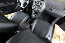 Volkswagen Touran 2003–2010 Istuinsuojasarja ekonahka+kangas+Alcantara Antara A001 (täysi sisustasarja) kuva 8