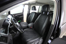 Volkswagen Touran 2003–2010 Istuinsuojasarja ekonahka+kangas+Alcantara Antara A001 (täysi sisustasarja) kuva 7
