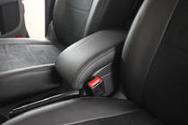 Volkswagen Touran 2003–2010 Istuinsuojasarja ekonahka+kangas+Alcantara Antara A001 (täysi sisustasarja) kuva 9