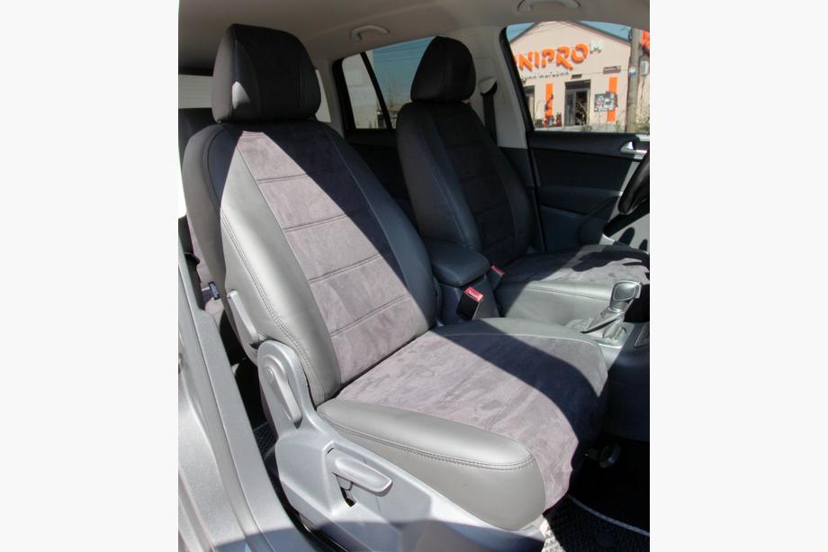 Volkswagen Tiguan 2016–2023 Istuinsuojasarja ekonahka+kangas+Alcantara Antara A001 (täysi sisustasarja) Kuva 7