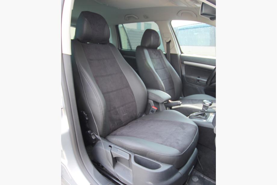 Skoda Octavia II A5 2010–2013 Istuinsuojasarja ekonahka+kangas+Alcantara Antara A001 (täysi sisustasarja) Image