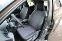 Toyota Yaris/Yaris Cross (XP210) 2020– Istuinsuojasarja ekonahka+kangas+Alcantara Antara A001 (täysi sisustasarja) kuva 1