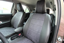 Toyota Yaris/Yaris Cross (XP210) 2020– Istuinsuojasarja ekonahka+kangas+Alcantara Antara A001 (täysi sisustasarja) kuva 12