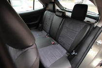 Toyota Yaris/Yaris Cross (XP210) 2020– Istuinsuojasarja ekonahka+kangas+Alcantara Antara A001 (täysi sisustasarja) kuva 5