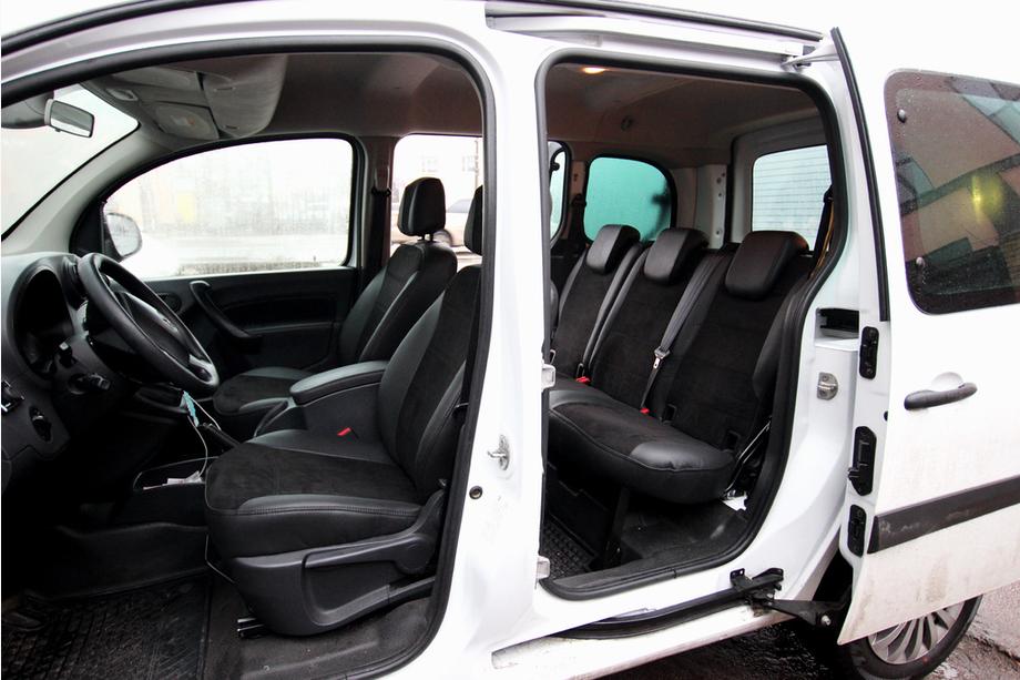 Mercedes Citan 2013–2021 Istuinsuojasarja ekonahka+kangas+Alcantara Antara A001 (täysi sisustasarja) Image