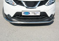 Nissan Qashqai 2014–2021 Etupuskurisuoja Texas 2014-2017 (60 mm, ruostumaton teräs) kuva 1