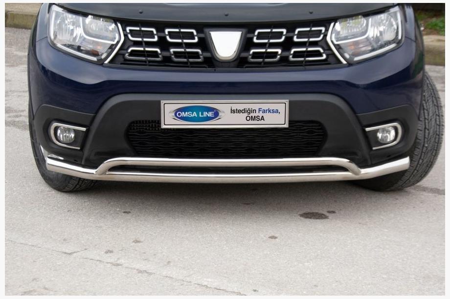 Dacia Duster 2018–2024 Etusuojakaari Vegas (60/42 mm, ruostumaton teräs) Image