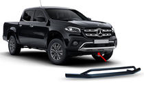 Mercedes X class 2017–2020 Etuosan kaksiputkinen suojakaari Vegas (musta, 76 mm) kuva 2