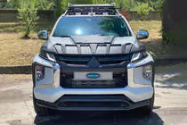 Mitsubishi L200 2015–2024 Etuosan tupla keulaputki Vegas 2019+ (musta, 76 mm) kuva 3