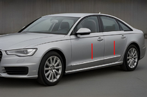 Audi A6 C7 2011–2017 Kromiset ovilistat (6 kpl) kuva 1