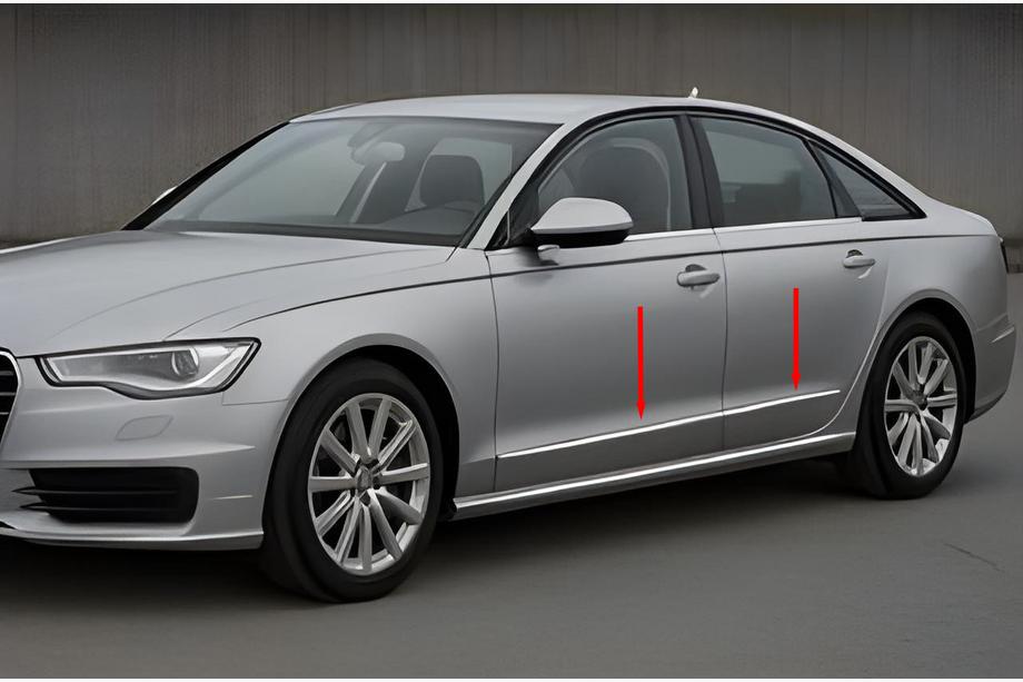 Audi A6 C7 2011–2017 Kromiset ovilistat (6 kpl) Image