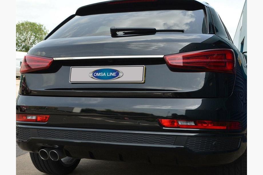 Audi Q3 2011–2019 Kromilista rekisterikilven yläpuolelle (ruostumaton teräs) Image