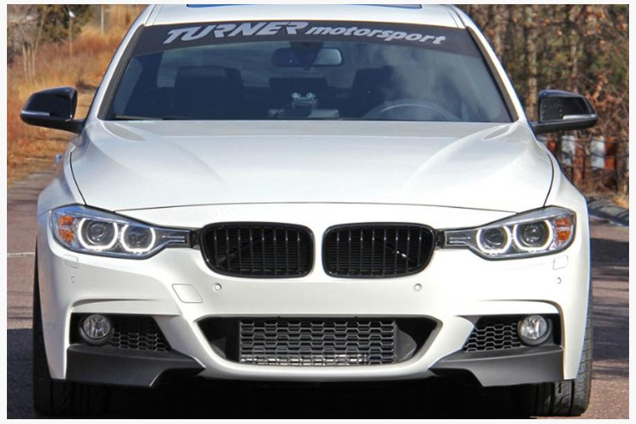 BMW 3-sarja F30/F31 2012–2019 Etupuskurin lipa Flap (musta) Image