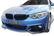 BMW 4-sarja F32/F33/F36 2012–2020 Etupuskurin lippa Flap (M-Sport, musta) kuva 1