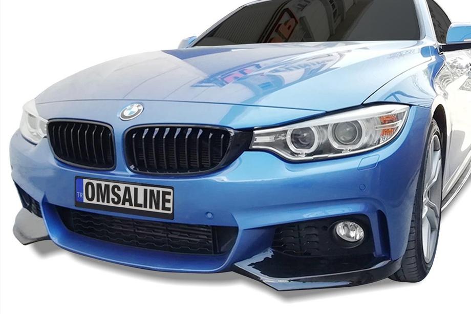 BMW 4-sarja F32/F33/F36 2012–2020 Etupuskurin lippa Flap (M-Sport, musta) Image