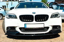 BMW 5-sarja F10/F11 2010–2016 Etupuskurin lip OmsaLine (musta) kuva 5