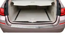 BMW 5-sarja F10/F11 2010–2016 OmsaLine takapuskurin suojalista (SW, ruostumaton teräs) kuva 1