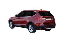 BMW X3 F25 2011–2018 Rekisterikilven ylälista (ruostumaton teräs) kuva 1