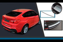 BMW X4 F26 2014–2018 Ruostumattomasta teräksestä takapuskurin suojalista OmsaLine kuva 1