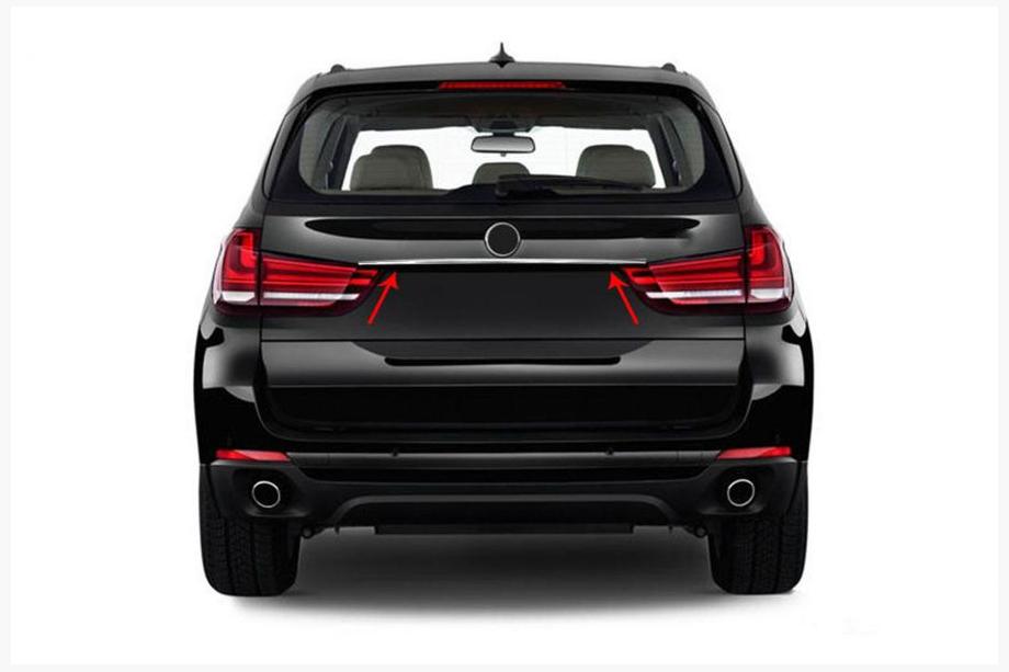BMW X5 F15 2013–2018 Rekisterikilven ylälista (ruostumaton teräs) Image