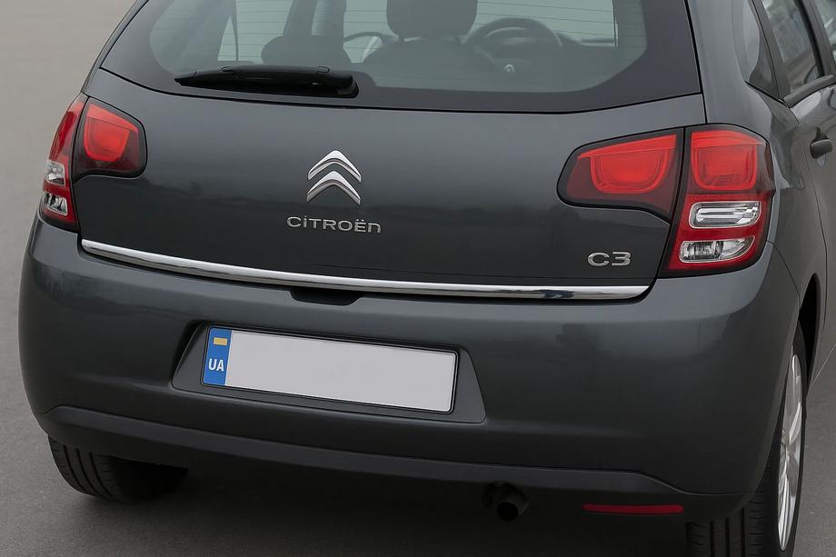 Citroen C-3 2009–2016 Takaluukun alareunan kromilista OmsaLine (ruostumaton teräs) Image
