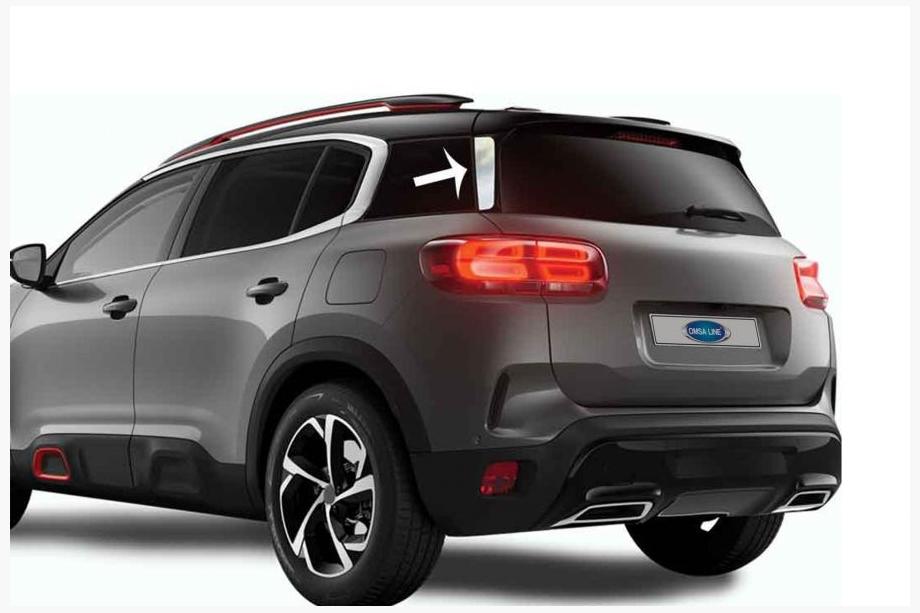 Citroen C5 Aircross 2017–2025 Kromilistat spoilerin alle (2 kpl, ruostumaton teräs) Image