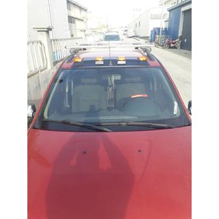 Tuulilasin aurinkolippa (LED, mattamusta) Dacia Sandero 2007–2013 kuva 3