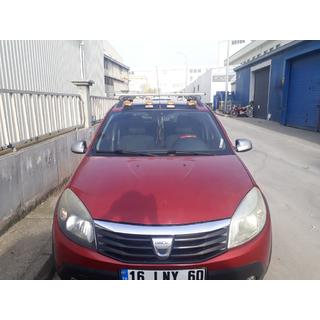 Tuulilasin aurinkolippa (LED, mattamusta) Dacia Sandero 2007–2013 kuva 2