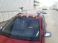 Renault Sandero 2007–2013 Tuulilasin aurinkolippa (LED, mattamusta) kuva 1