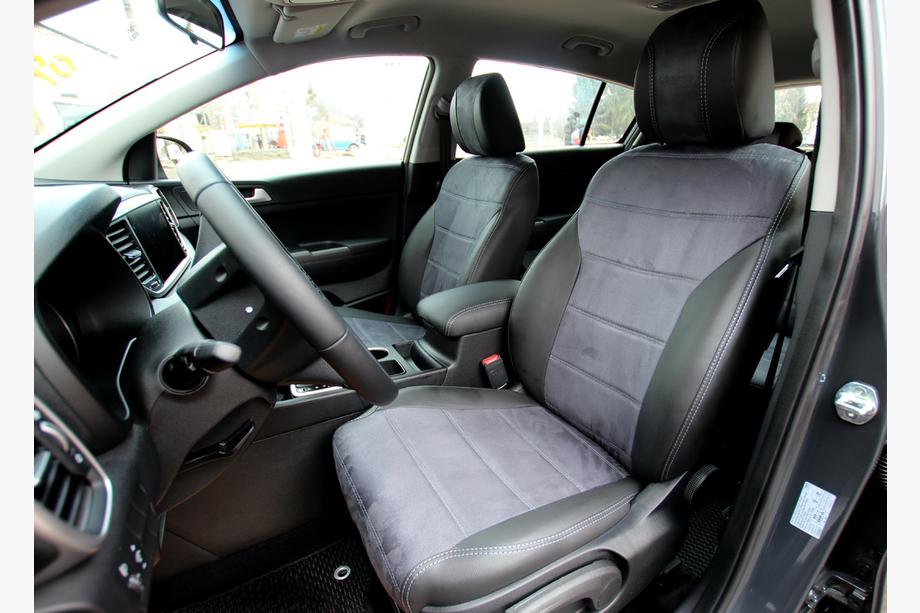 Kia Sportage 2021– Auton istuinsuojat ekonahka + kangas + Antara Antara A0010 (täysi sisustasarja) Image