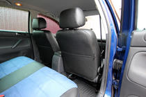 Volkswagen Passat B5 1997–2005 Istuinsuojat ekonahka + kangas + alcantara Antara A006 (täysi sisustasarja) kuva 13