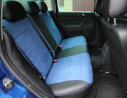Volkswagen Passat B5 1997–2005 Istuinsuojat ekonahka + kangas + alcantara Antara A006 (täysi sisustasarja) kuva 5