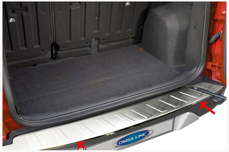 Ford Ecosport 2013–2022 Takapuskurin suojalista (2013-2017, ruostumaton teräs) Image