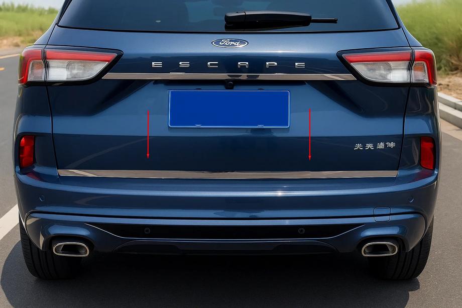 Ford Kuga/Escape 2019– Takalukun reunalista (ruostumaton teräs) OmsaLine – italialainen ruostumaton teräs Image