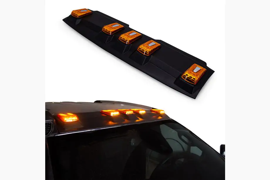 Ford Ranger 2011–2022 LED tuulilasin aurinkolippa V2 Image