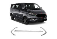Ford Custom 2013–2022 Etusäleikön reunalista 2018+ (4 kpl, ruostumaton teräs) kuva 3