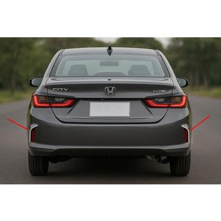 Ruostumattomat teräskoristekehykset takapuskurin heijastimiin SD (2 kpl) Honda City 2021– kuva 1