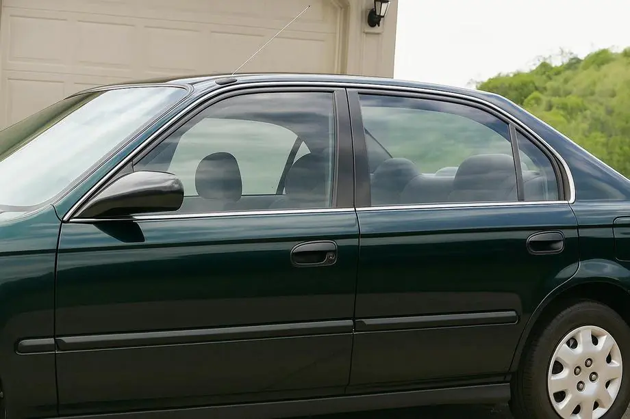 Honda Civic 1995–2001 Ikkunankehyksen ulkolistat (4 kpl, ruostumaton teräs) Image