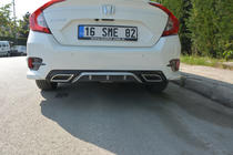 Honda Civic Sedan X 2016–2021 Takapuskurin diffuusori (Meliset, värillinen) kuva 2