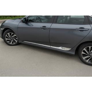 Ovenlistat V2 (sarja 4 kpl, ruostumaton teräs) Honda Civic Sedan X 2016–2021 kuva 1