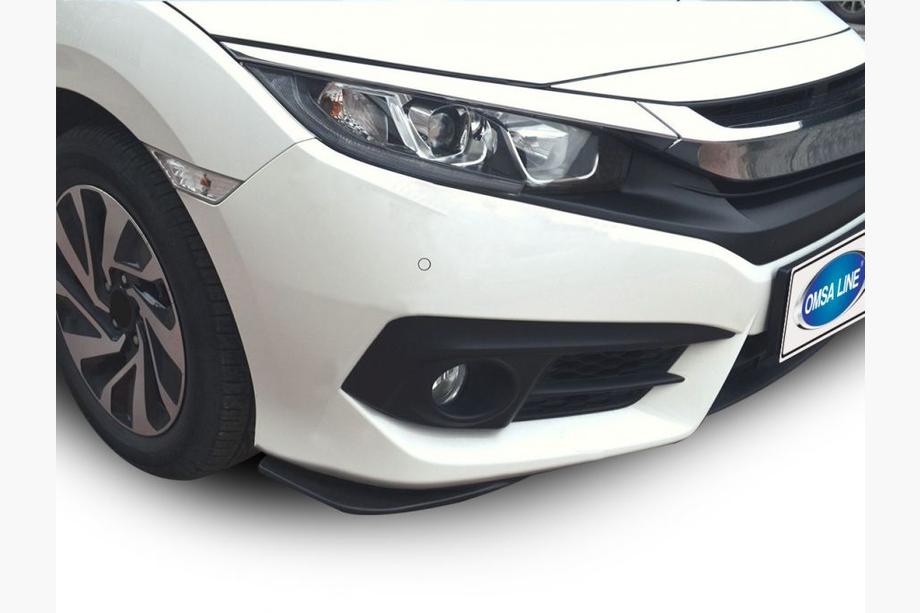 Honda Civic Sedan X 2016–2021 Etupuskurin fläppilisäkkeet (2 kpl, musta) Image
