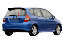 Honda FIT/Jazz 2002–2008 Kromilista rekisterikilven yläpuolelle (ruostumaton teräs) kuva 1