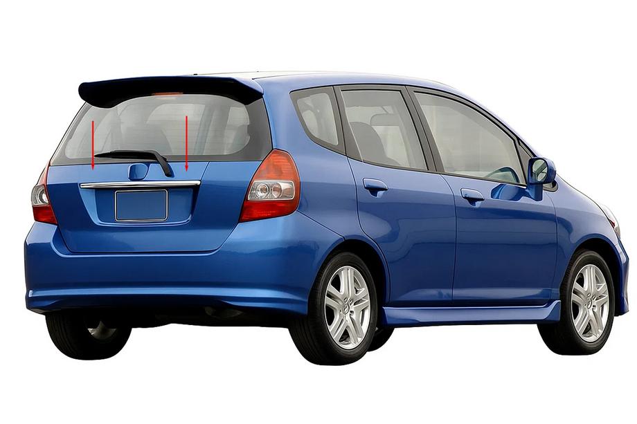 Honda FIT/Jazz 2002–2008 Kromilista rekisterikilven yläpuolelle (ruostumaton teräs) Image