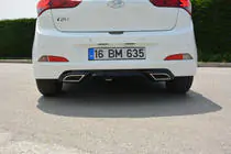 Hyundai I-20 2014–2020 Takadiffuusori Meliset (maalattava) kuva 1