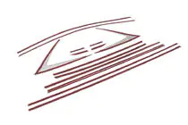 Hyundai I-20 2020– Täydellinen ikkunalistojen sarja (14 kpl, ruostumaton teräs) kuva 4