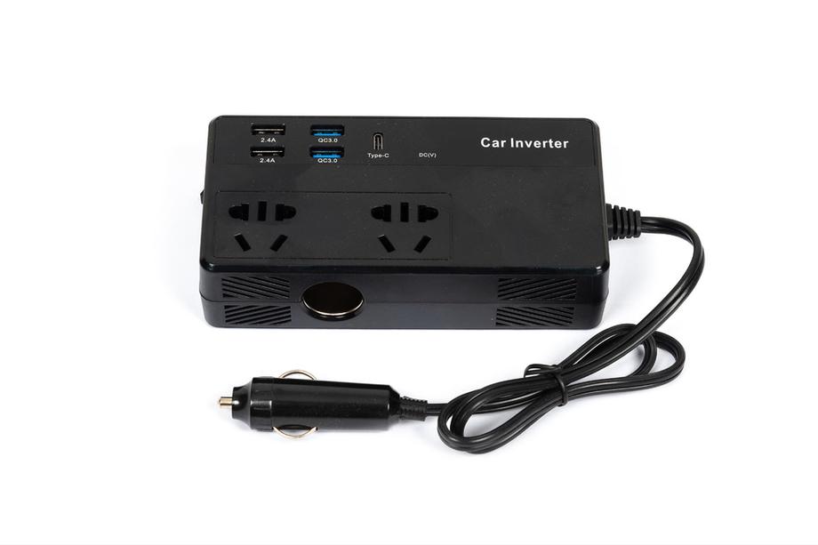 Autoinvertteri 12V–220V, USB ja Type-C CZ02 Image