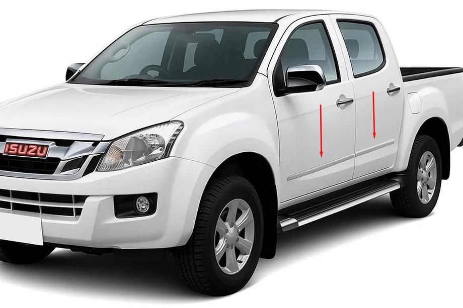 Isuzu D-Max 2011–2019 OmsaLine ovilistat (ruostumaton teräs) Image