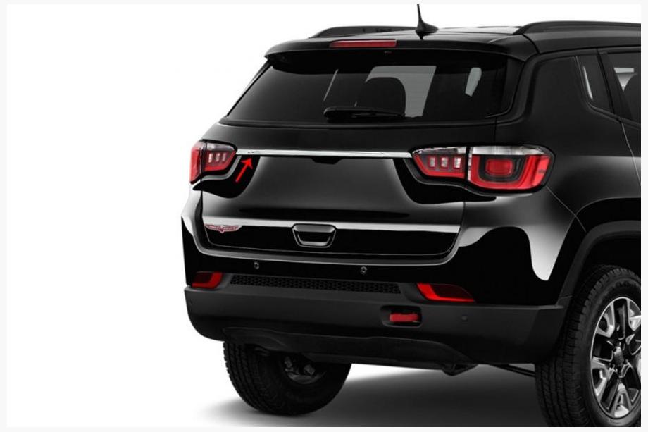 Jeep Compass 2016– Kromilista takaluukkuun (ruostumaton teräs) Image